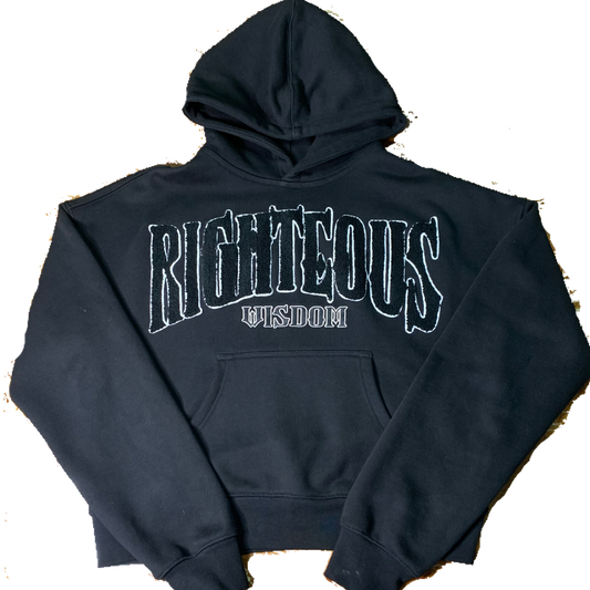 Righteous&Wisdom Hoodie Black (Oversized fit)